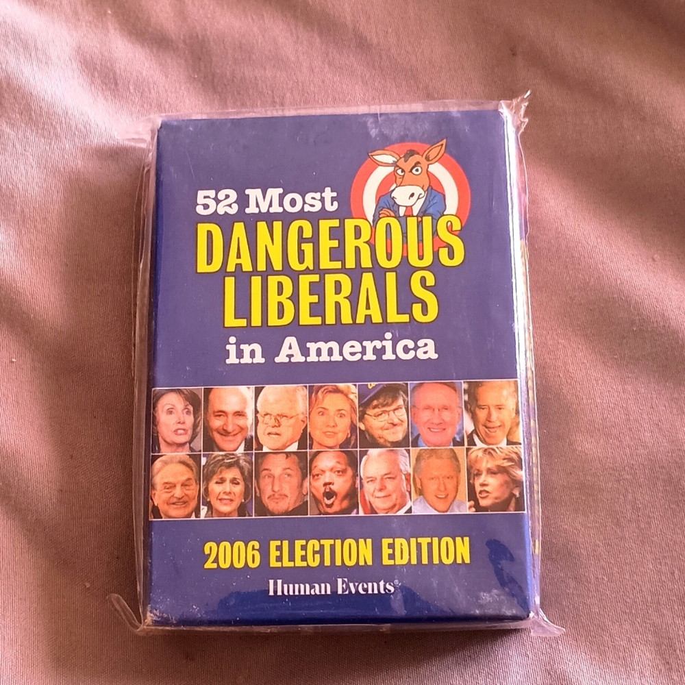 2006 election edition of 52 most dangerous liberals in America playing cards
